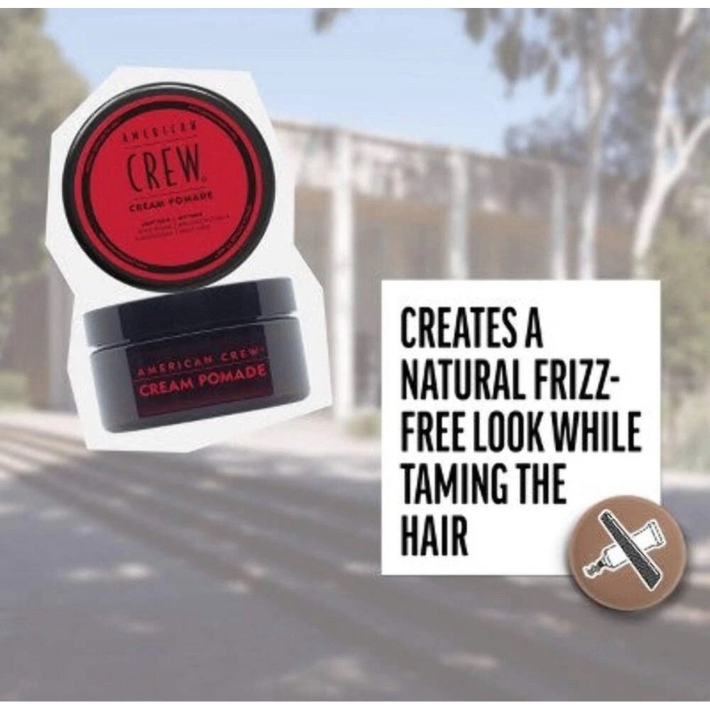 American Crew Men's Light Hold and Low Shine Hair Styling Cream Pomade 3oz - New - Picture 2 of 4